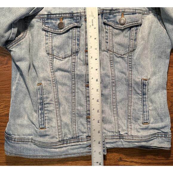 Old Navy Womens Jean Jacket Light Blue X-Small - Picture 5 of 6
